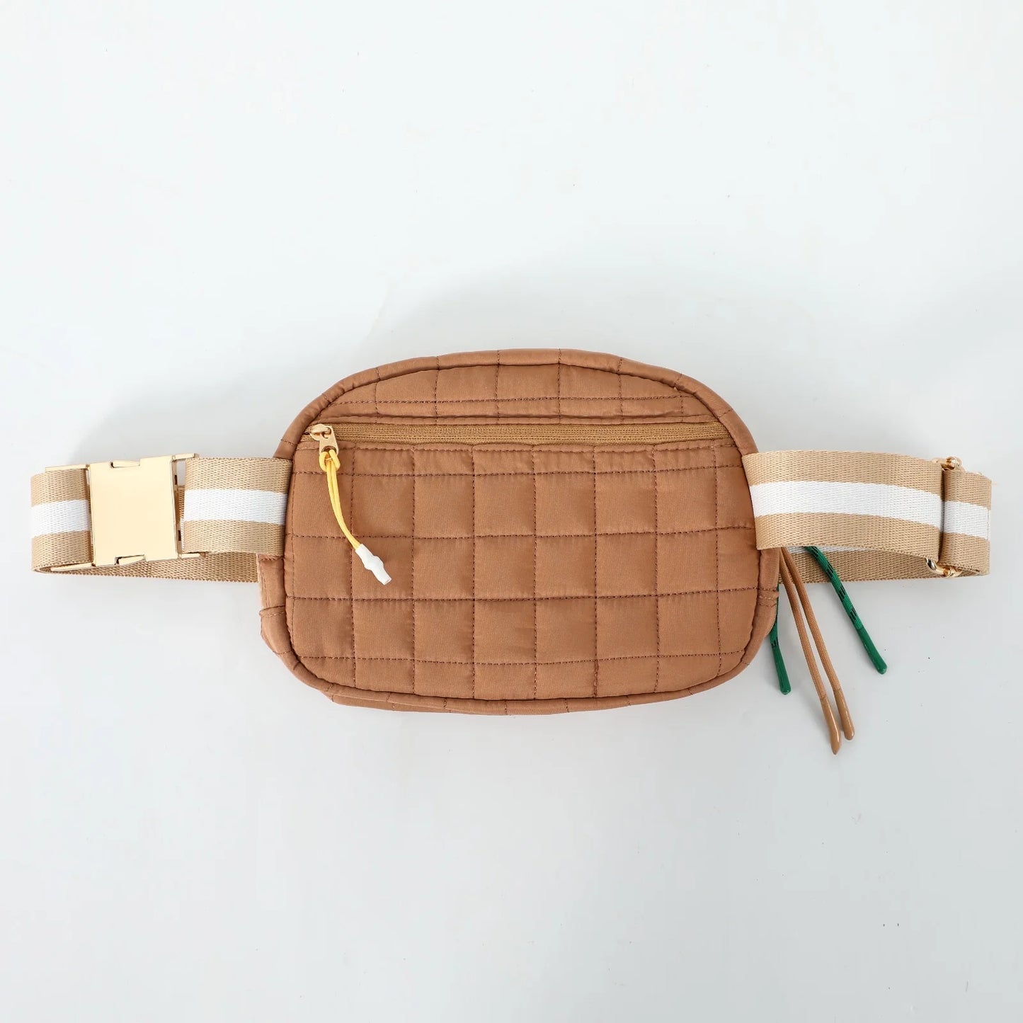 Quilted Plaid Crossbody Waist Bag by Bennu