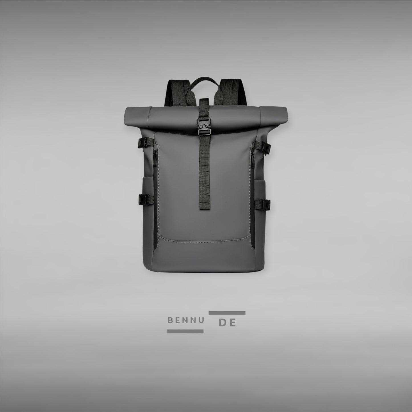 PU recycled leather backpack by bennu