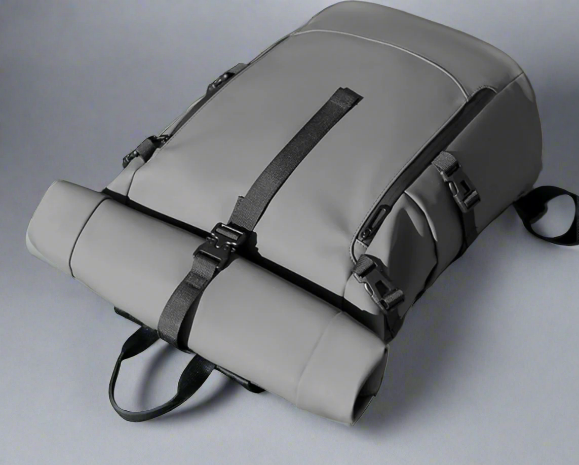 PU recycled leather backpack by bennu