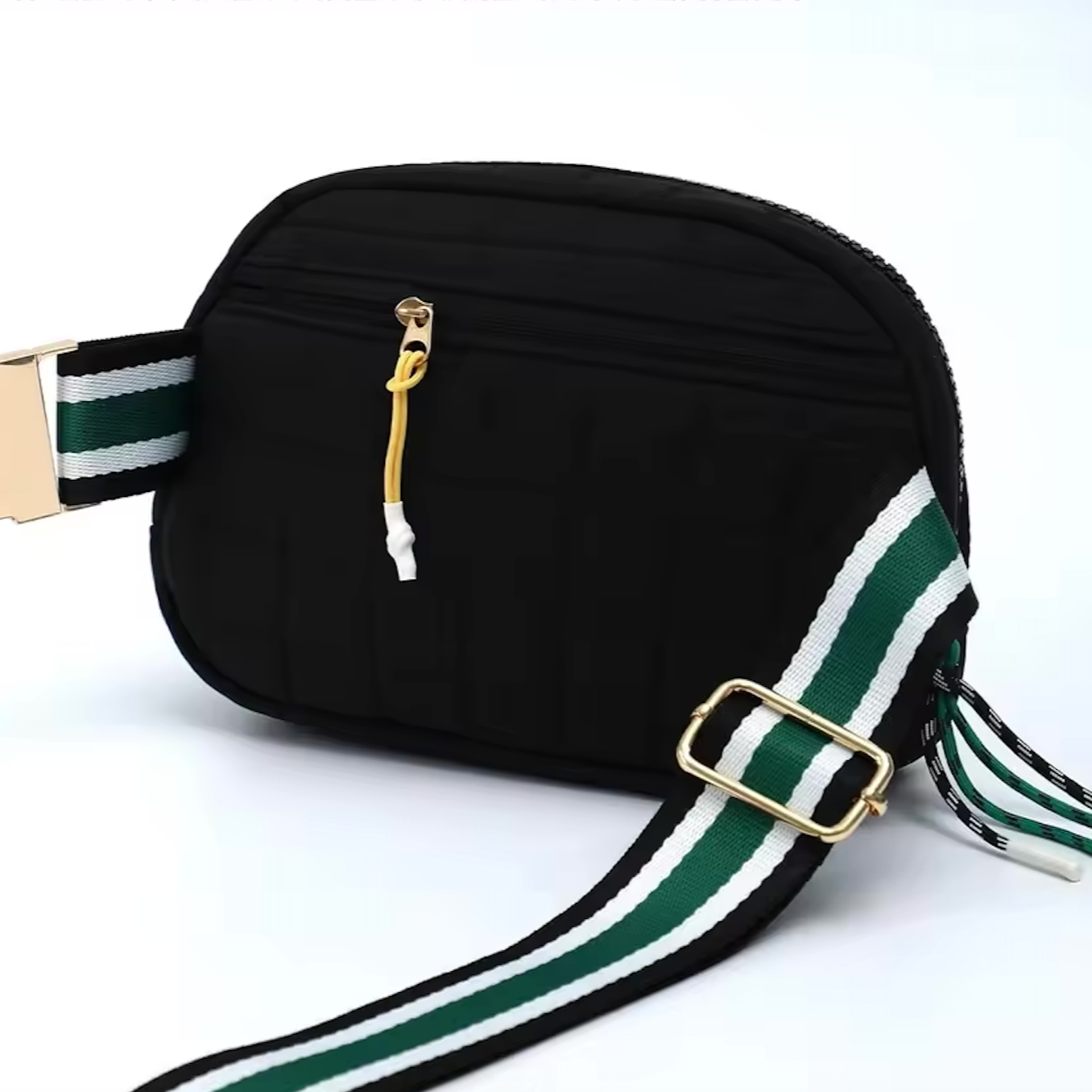 Quilted Plaid Crossbody Waist Bag by Bennu