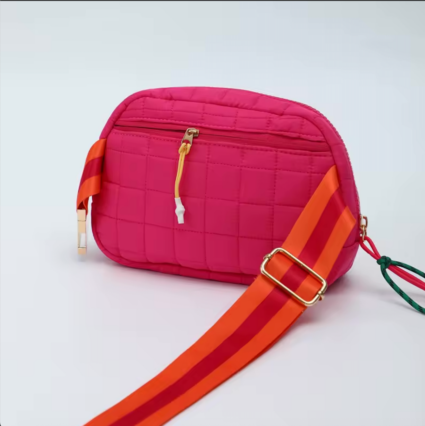 Quilted Plaid Crossbody Waist Bag by Bennu