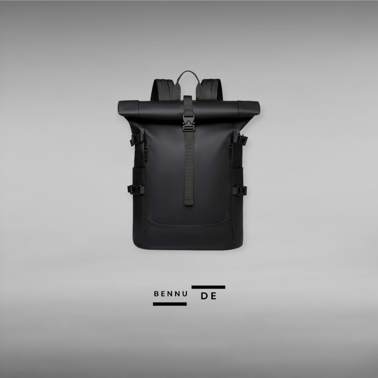 PU recycled leather backpack by bennu