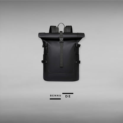PU recycled leather backpack by bennu