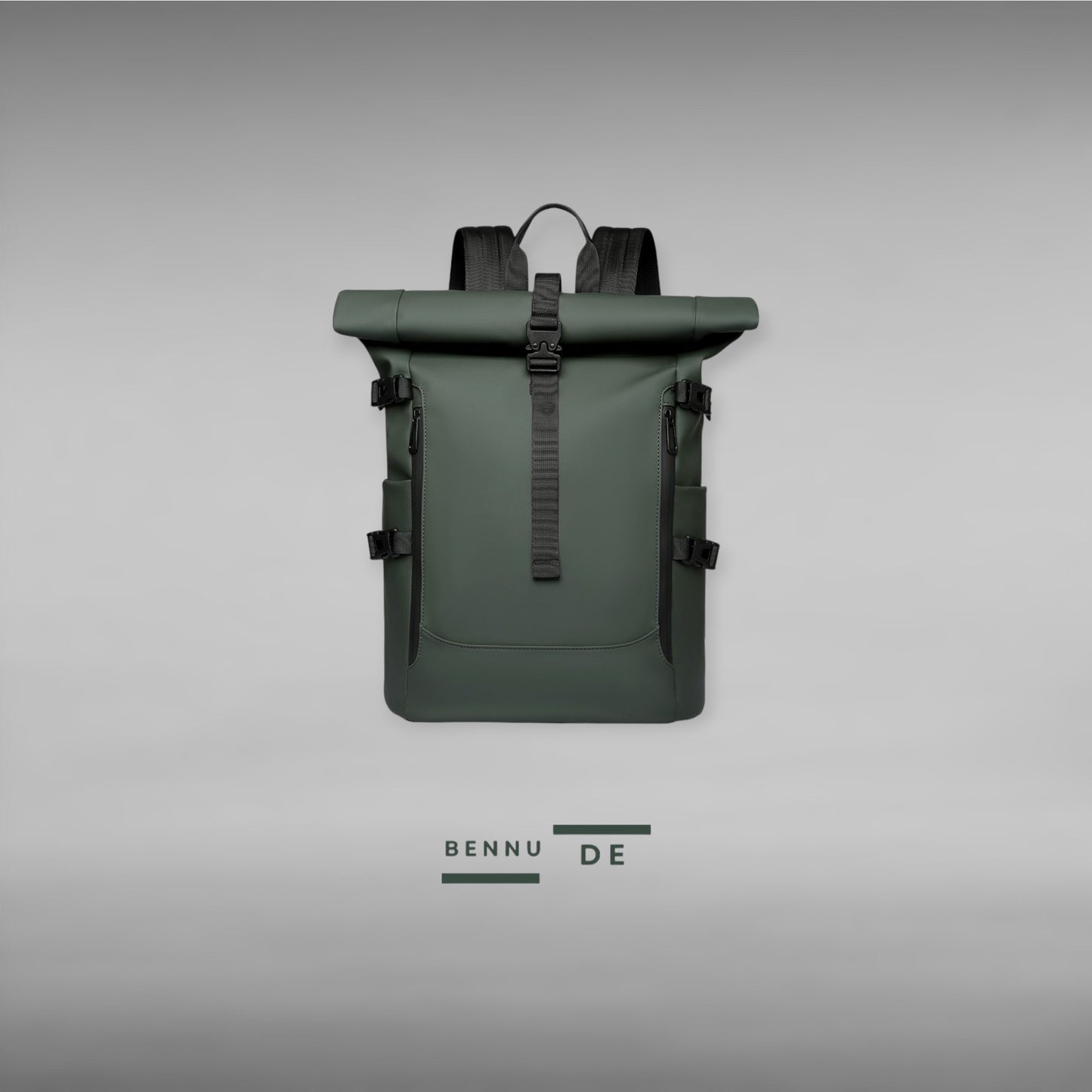 PU recycled leather backpack by bennu