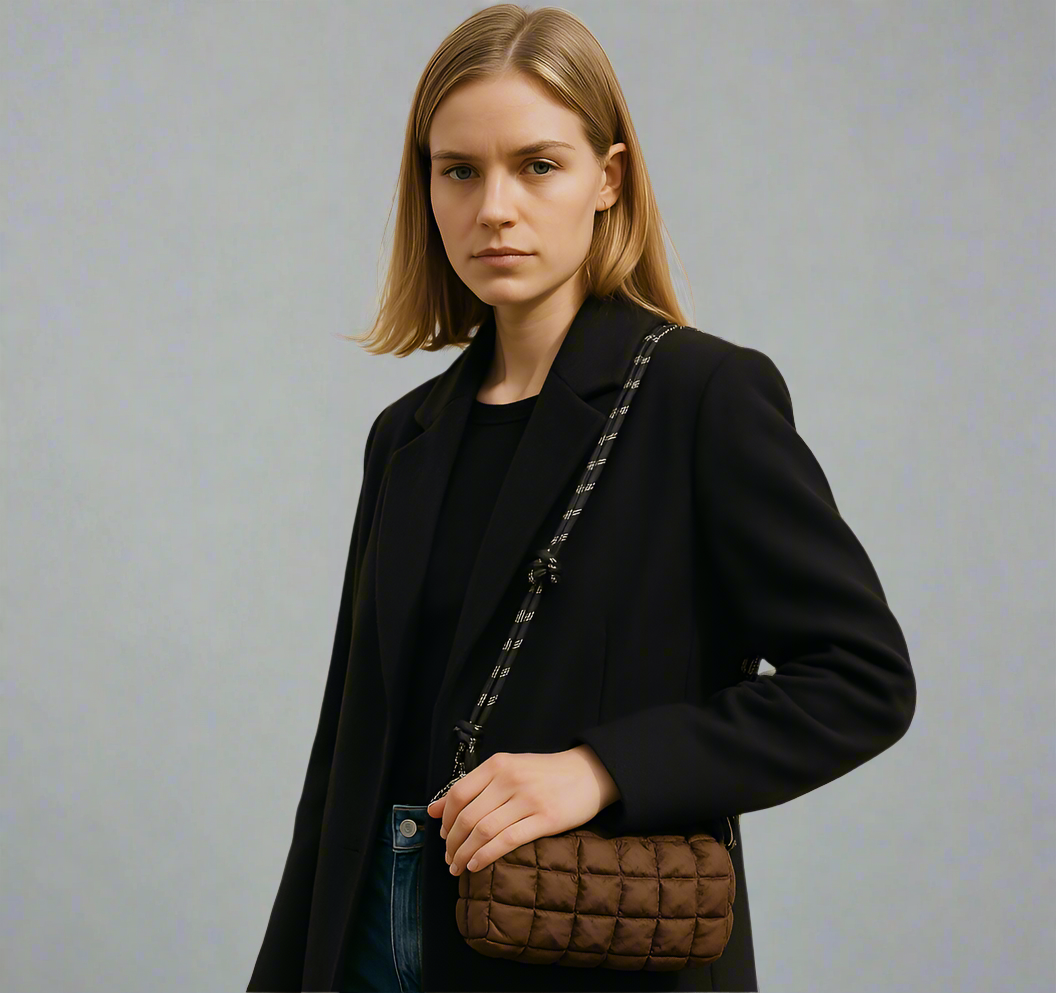 Bolso bandolera acolchado de Bennu