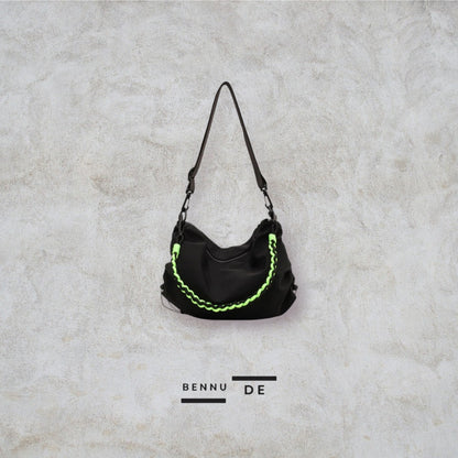 Crossbody bag with custom colourful strap by Bennu