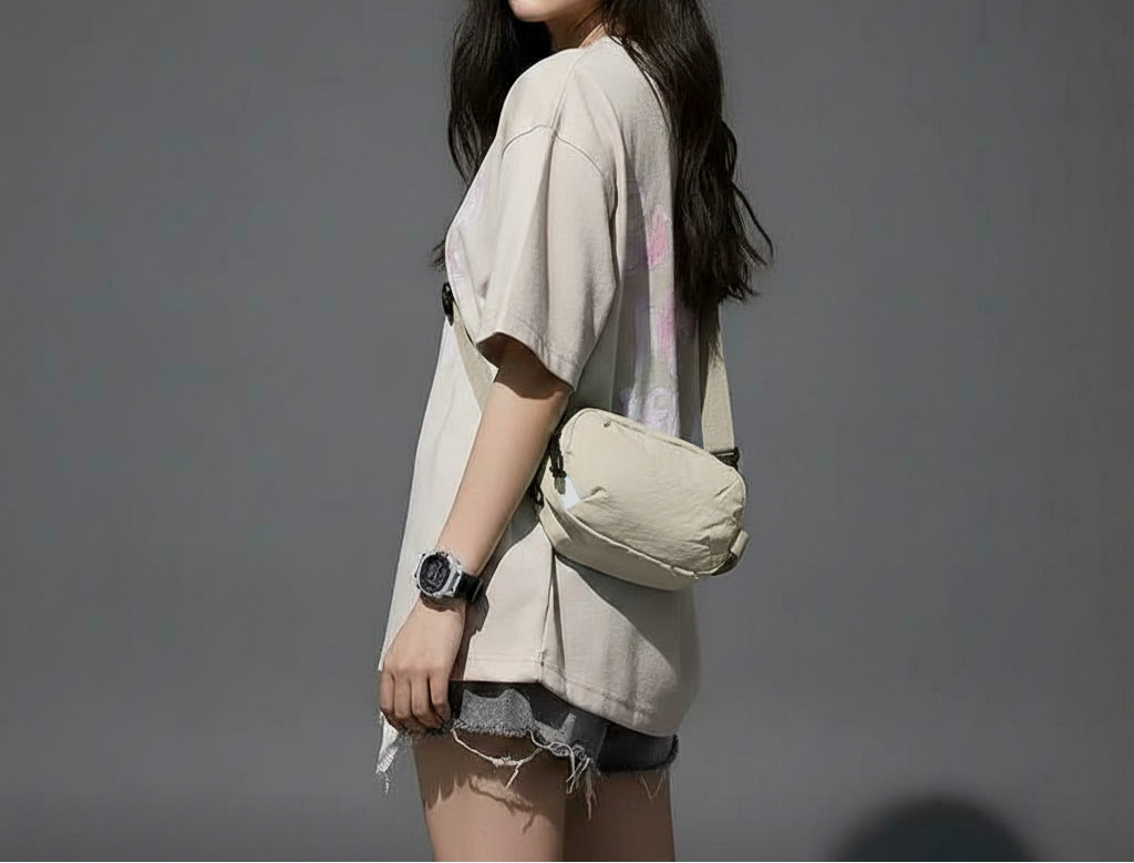 Lightweight three-layer crossbody bag by Bennu